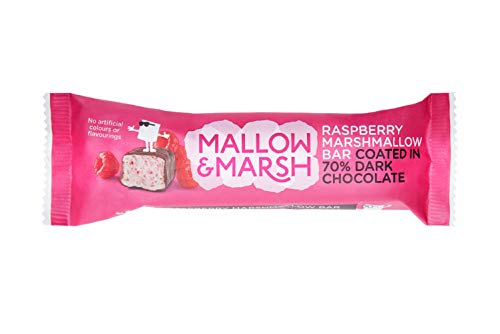 Mallow & Marsh Raspberry Chocolate Covered Marshmallow Bar (Case of 12)