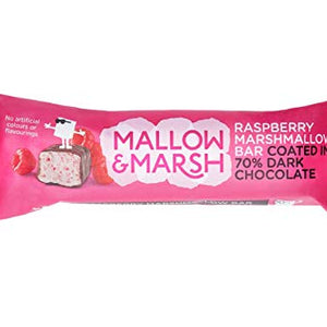 Mallow & Marsh Raspberry Chocolate Covered Marshmallow Bar (Case of 12)