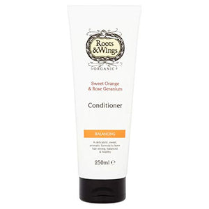 Roots & Wings Organic Balancing Sweet Orange and Rose Geranium Conditioner 250ml