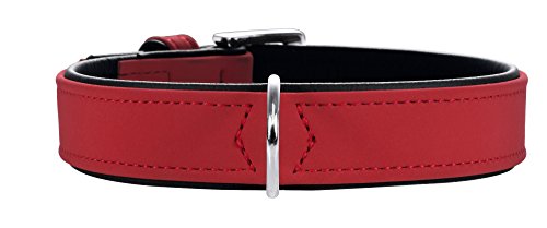 Collar Softie 45 Nickel Artificial Leather Red/ Black | Hunter