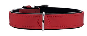 Collar Softie 55 Nickel Artificial Leather Red/ Black | Hunter
