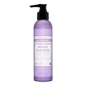 Dr. Bronner's Organic Hair Conditioner & Style Creme Lavender Coconut At least 95% Organic, 6 Ounce