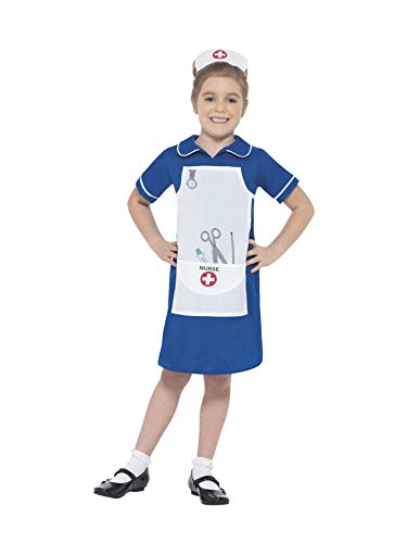 Smiffys Nurse Costume Blue S - Age 4-6 years