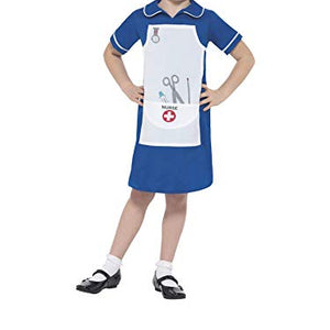 Smiffys Nurse Costume Blue S - Age 4-6 years