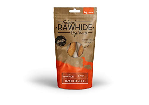 Dog N Bone Rawhide Braided Roll 2Pk