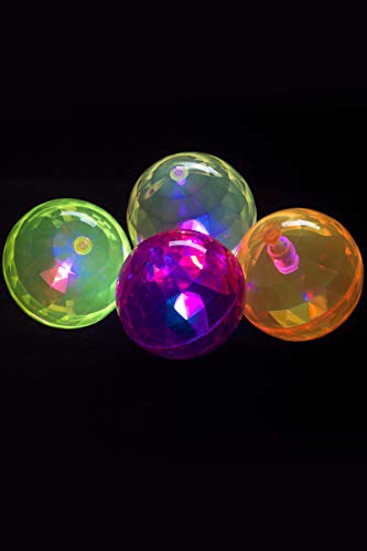 Smiffys Air Ball Flashing in Assorted Colours - Purple/Yellow/Pink