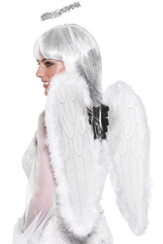 Smiffys Wings Halo Angel Set - White, Small