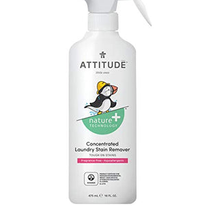 ATTITUDE Little Ones, Laundry Stain Remover Spray, Concentrated, Fragrance-Free, 16 fl oz (475 ml)