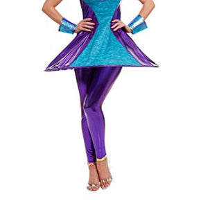 Smiffys 51041S Alien Lady Costume, Women, Multi-Colour, S - UK Size 08-10