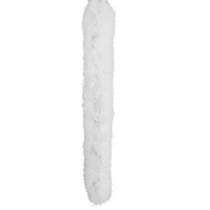 Smiffys Flashing Marabou Stick, 48 cm - White