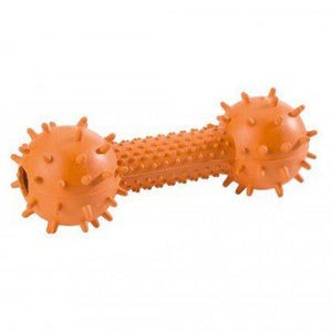 Dog Toy Dumbell With Bell, 14 Cm Orange  Pack Of 3 | Hunter