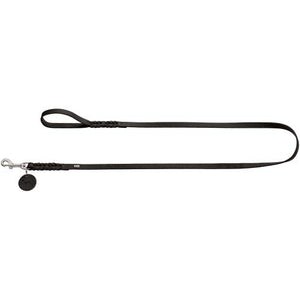 Leash Solid Education, 11/200 Soft Genuine Cow Leather, Black | Hunter
