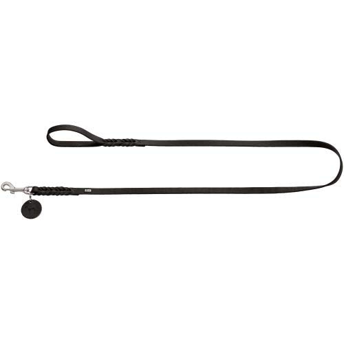 Leash Solid Education, 11/150 Soft Genuine Cow Leather, Black | Hunter
