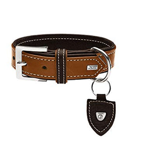 Collar Tara, 50 Juchten Leather, Cognac/Dark Brown | Hunter
