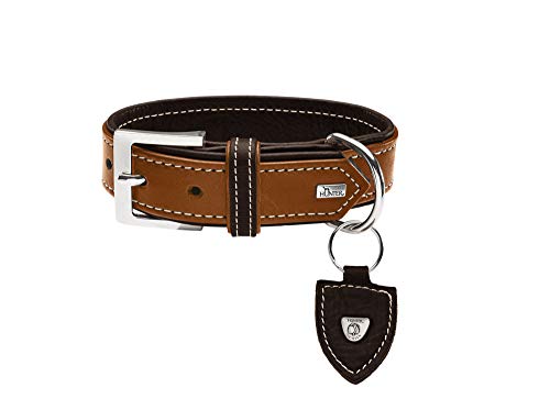 Collar Tara, 65 Juchten Leather, Cognac/Dark Brown | Hunter