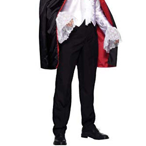 Smiffys 44-inch Cape, Reversible and Fabric - Black/Red