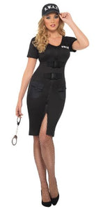 Smiffy's US Swat Woman with Dress and Cap - Medium