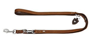 Training Leash Tara, 20/200 Juchten Leather, Cognac/Dark Brown | Hunter