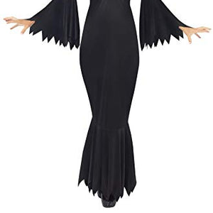 Smiffys Midnight Vamp Costume with Gown (Black), Size M