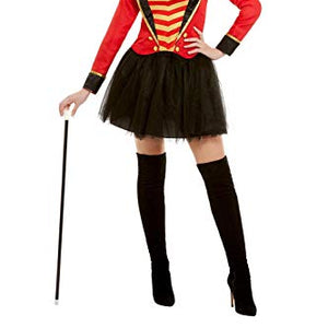 Smiffys 51049S Deluxe Ringmaster Lady Costume, Women, Red, S - UK Size 08-10