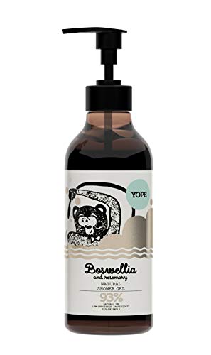 Natural Shower Gel Yope Bosswelia and Rosemary 400ml Vegan Friendly Paraben Free