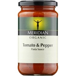 Meridian Org Tomato & Peppe Pasta Sauce 440ml X 4 (Pack of 4)