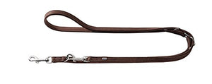 Training Leash Rolling Hills, 15/200 D-Brown/D-Brown, Leather | Hunter