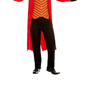 Smiffys 51016M Deluxe Ringmaster Costume, Men, Red, M - Size 38"-40"