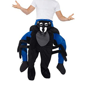 Smiffys 48820 Piggyback Spider Costume, Black, One Size