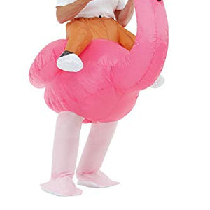 Smiffys 50962 Inflatable Ride Em Flamingo Costume, Unisex Adult, Pink, One Size