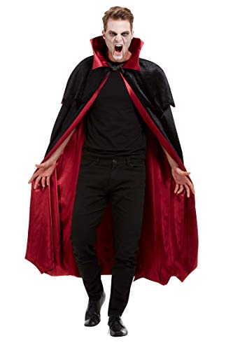 Smiffys 51911 Deluxe Vampire Cape, Unisex Adult, Black