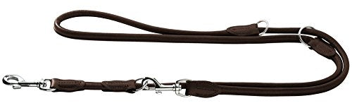 Train. Leash Round & Soft Elk 10/200 Ni Elkskin Dark Brown | Hunter