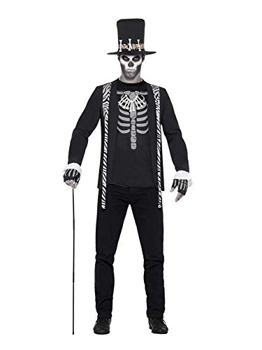 Smiffys Adult men's Witch Doctor Costume, Jacket, Mock T-Shirt, Hat, Necklace and Gloves, Legends of Evil, Halloween, Size L, 45569