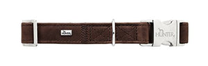 Collar Rolling Hills Alu-Strong, M D-Brown, Leather | Hunter