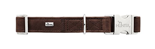 Collar Rolling Hills Alu-Strong, S D-Brown, Leather | Hunter
