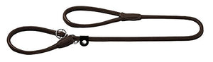 Retriev.-Leash Round & Soft Elk 10/120 With Stop, Elkskin Dark Brown | Hunter