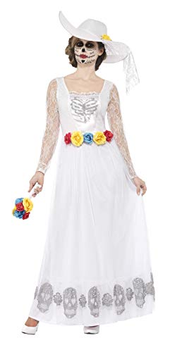 Smiffys 44657M Women's Day of the Dead Skeleton Bride Costume (Medium)