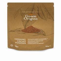 Green Origins Organic Cacao Powder 150g X 3 (Pack of 3)