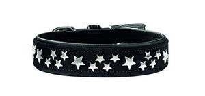 Collar Softie Stars 60 Nickel Artificial Leather Black/ Black | Hunter