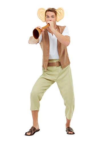 Smiffys 42928L Officially Licensed Roald Dahl The BFG Costume, Men, Brown, L - Size 42"-44"