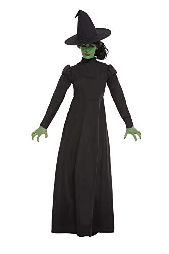 Smiffys 51061M Wicked Witch Costume, Women, Black, M - UK Size 12-14
