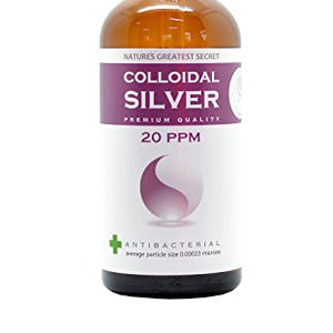 Premium Quality Colloidal Silver 20 ppm Dropper Bottle 100ml High pH 9.0
