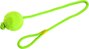 Dog Toy Tennisball With Rope, 6 Cm   Pack Of 3 | Hunter
