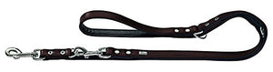 Training Leash Basic 18/200 Ni-Plated Coated Split Leather Brown/Black | Hunter