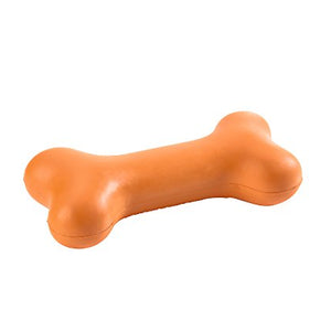 Dog Toy Rubber Bone, 18 Cm Orange  Pack Of 3 | Hunter