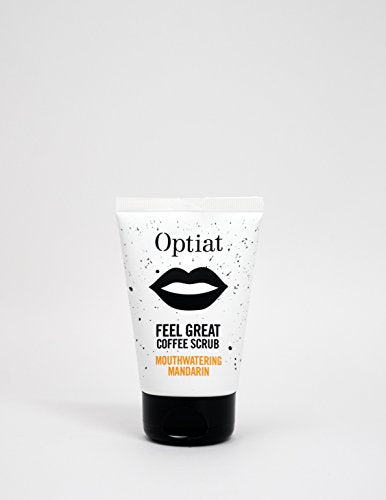 Optiat "Feel Great" Mouthwatering Mandarin Exfoliating Coffee Body Scrub (90g)