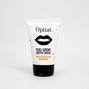 Optiat "Feel Great" Mouthwatering Mandarin Exfoliating Coffee Body Scrub (90g)