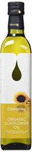 Clearspring Organic Sunflower Oil 500ml (Pack of 3)