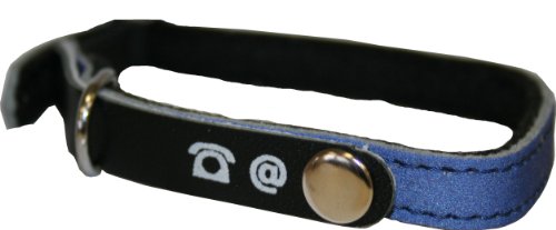 Reflective Cat Collar Porte-Adresse Blue Size M