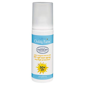 Childs Farm SPF 50+ Spray-On Sun Lotion Very High UVA/UVB Protection For Sensitive Skin, 125 ml